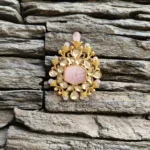 Adjustable Kundan ring