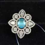 Adjustable ring with Blue stone
