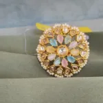 Multicolored adjustable ring