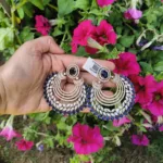 Blue stone earrings