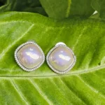 White Marble earrings