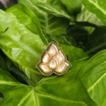Gold Kundan ring