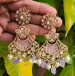 Blush Chandrika Kundan Earrings