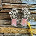 Rosé Noir Statement Earrings